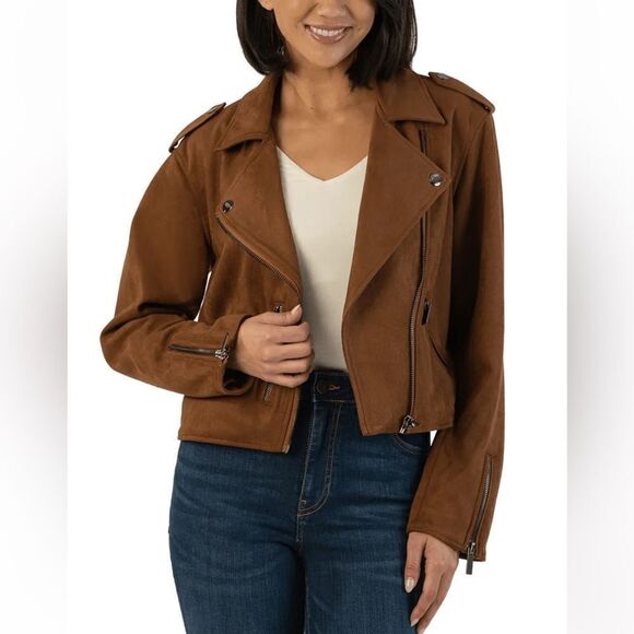 KUT JACKET FAUX SUEDE MOTO
JACKET- WHISKEY
Size XL - Picture 1 of 4